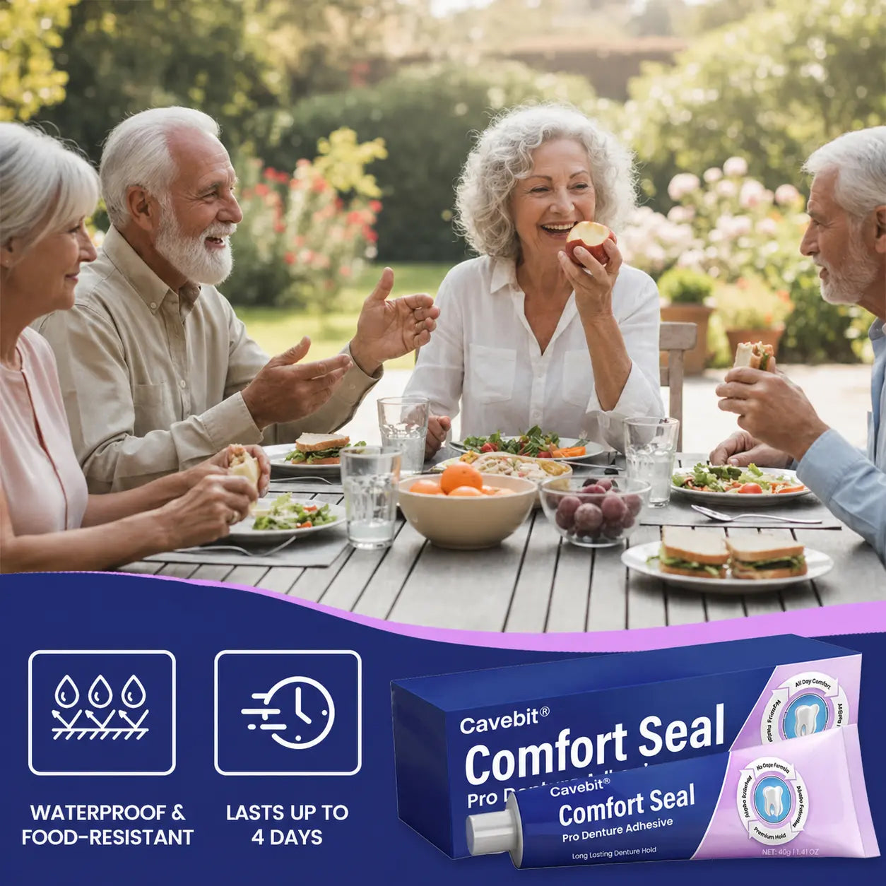 Cavebit® Comfort Seal Pro Denture Adhesive