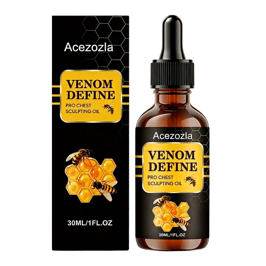 🔥 MEN’S CHEST-CONTOUR UPGRADE💪 Acezozla® VenomDefine Pro Chest Sculpting Oil 🐝 Daily Bee Venom Support for a Firmer-Looking, More Defined Chest