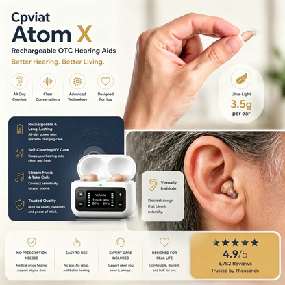 🔥 Today Only! Cpviat™ Atom X Smart Hearing Aids — Hear Clearly, Feel Confident Again 💖