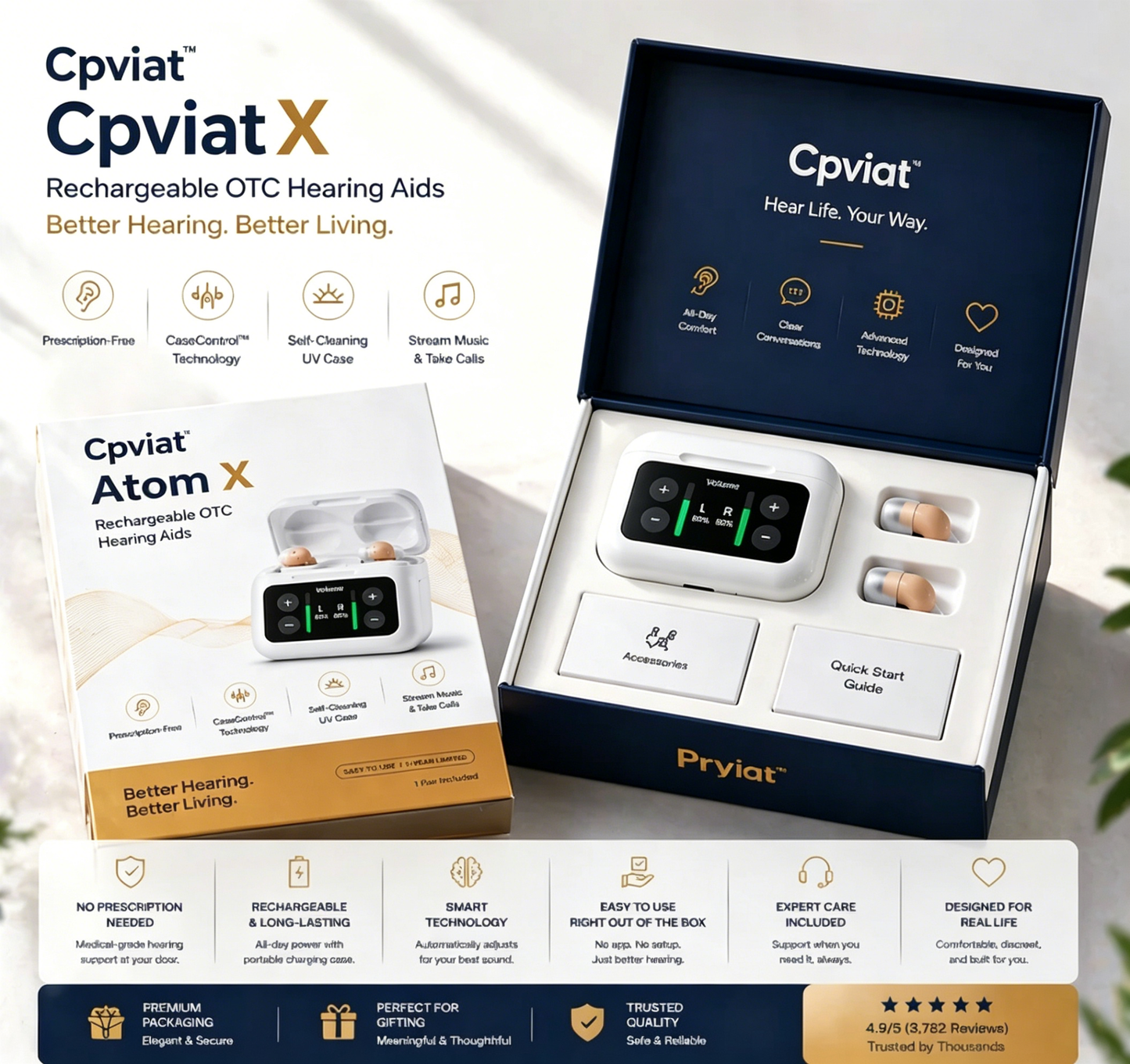 🔥 Today Only! Cpviat™ Atom X Smart Hearing Aids — Hear Clearly, Feel Confident Again 💖