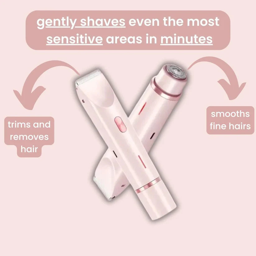 Women Electric Body Hair Trimmer | Armpit Leg Face Bikini Area Safe Shaver, 99% Unwanted Hair Removal No Wax Pain