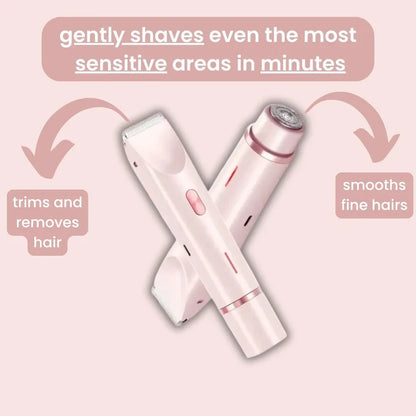 Women Electric Body Hair Trimmer | Armpit Leg Face Bikini Area Safe Shaver, 99% Unwanted Hair Removal No Wax Pain